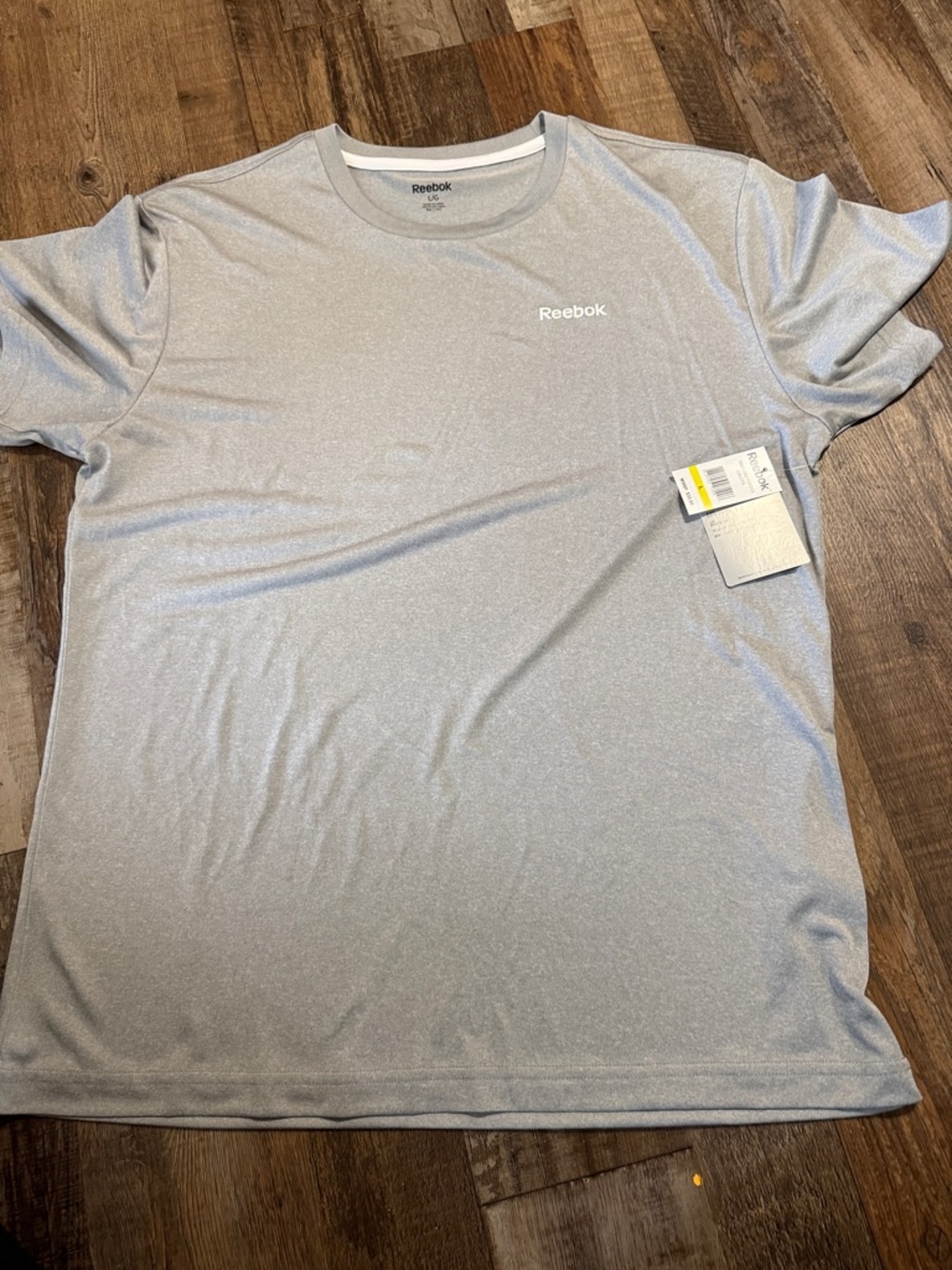 Reebok Men's Heather Gray Athletic Short Sleeve Tee
